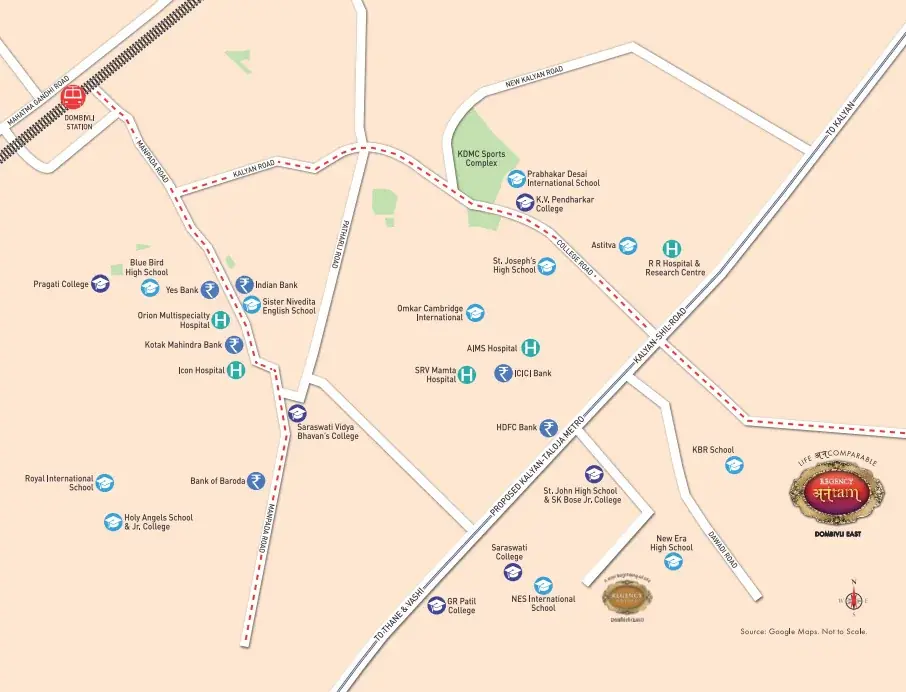 Regency Anantam Strategic Location Map